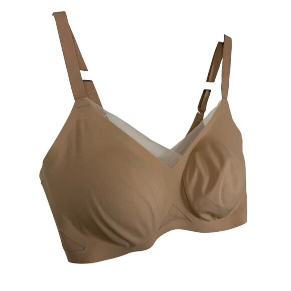 HONEYLOVE CROSSOVER WIRELESS BRA SAND Nude SIZE Medium 36B/C - Picture 4 of 8